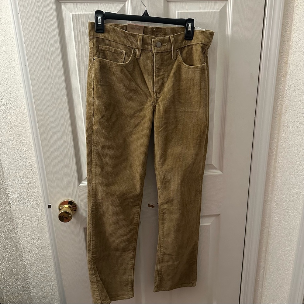 Women 314 Levi's shaping straight Tan Corduroy Pants 30x30